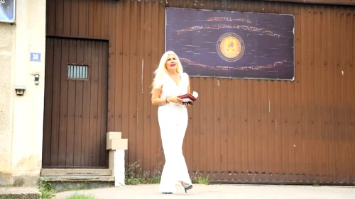 Elena Udrea la momentul eliberării din penitenciar / Sursa foto: Mediafax