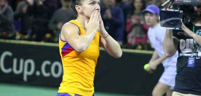 Simona Halep este aşteptată din nou la Cluj, între 16-17 aprilie. Meciul cu Angelique Kerber, numărul 2 mondial, se anunţă unul de top. FOTO Ovidiu Cornea