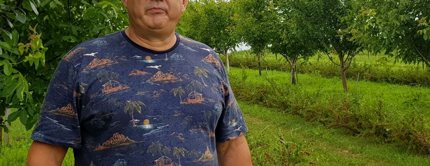 Sorin Baciu, producătorul care dă gratis trei tone de fructe de pădure. FOTO: Oana Şlemco