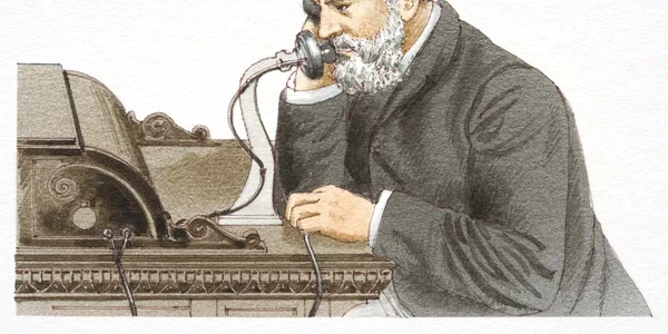 alexander graham bell speaking 1876 bell telephone side view 71394211 5c5c59b1c9e77c00010a4777 jpg