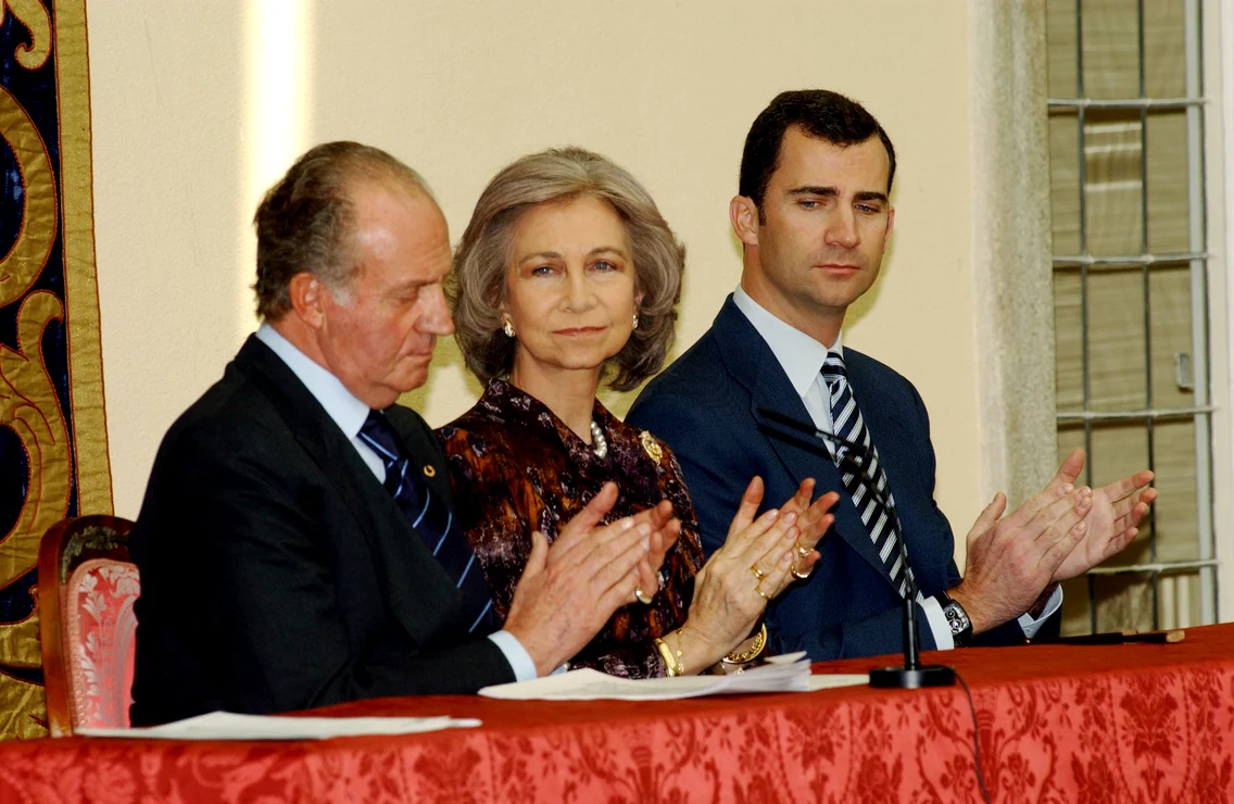 Regele Regele Juan Carlos, Regele Felipe si Regina Sofia. FOTO: Getty Images