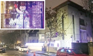 Oana Zăvoranu a făcut şi anul acesta exces de lumină, iar omul de zăpadă de trei metri nu lipseşte jpeg