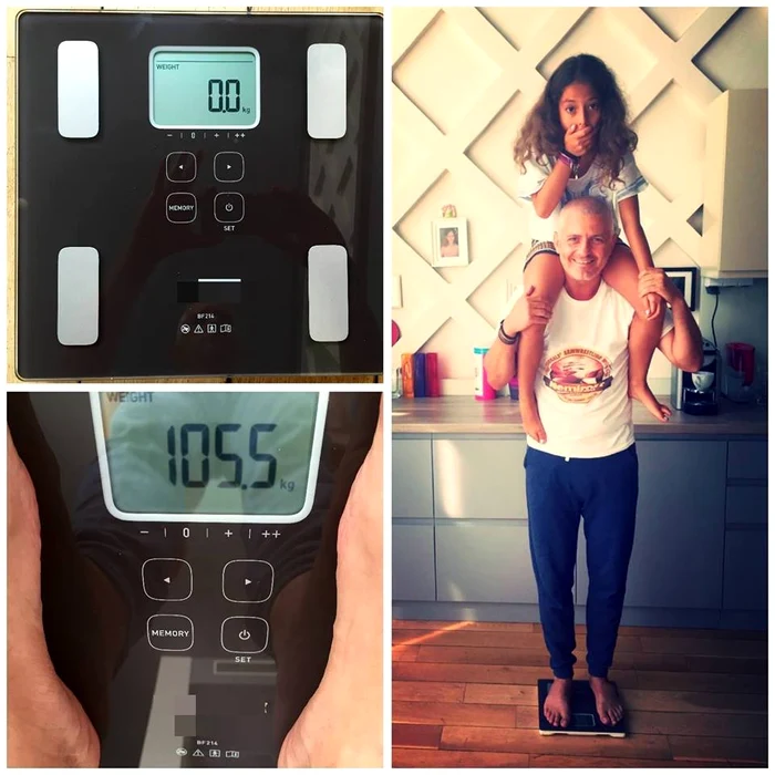 Virgil Ianțu s-a lăsat fotografiat cu fiica sa în cârcă