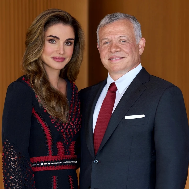 Regina Rania și Regele Abdullah bin Al Hussein ai Iordaniei