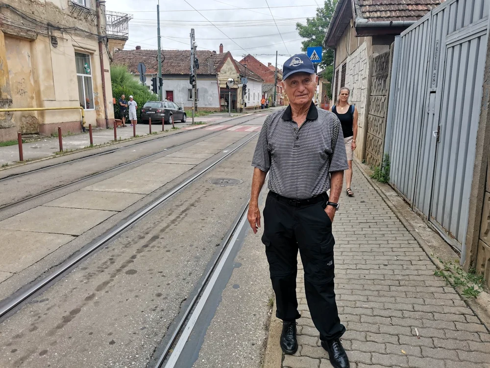 Abraham Klein pe strada Preyer FOTO Ștefan Both 