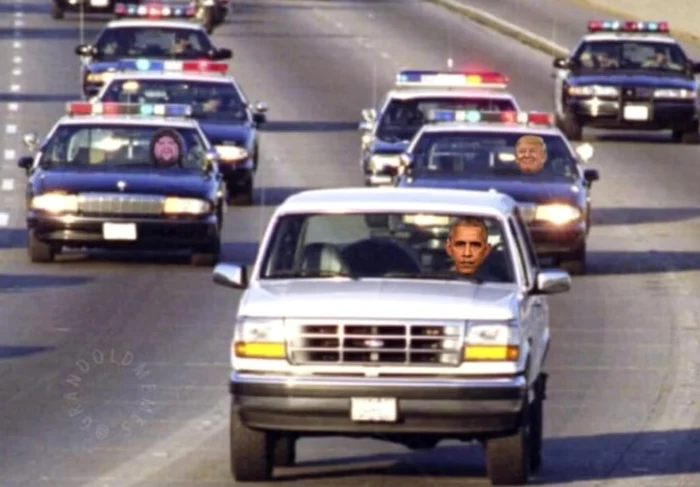 Trump îl ironizează pe Obama într-un meme devenit viral, inspirat de cazul O.J. Simpson. Ce au remarcat internauții la fața lui JD Vance
