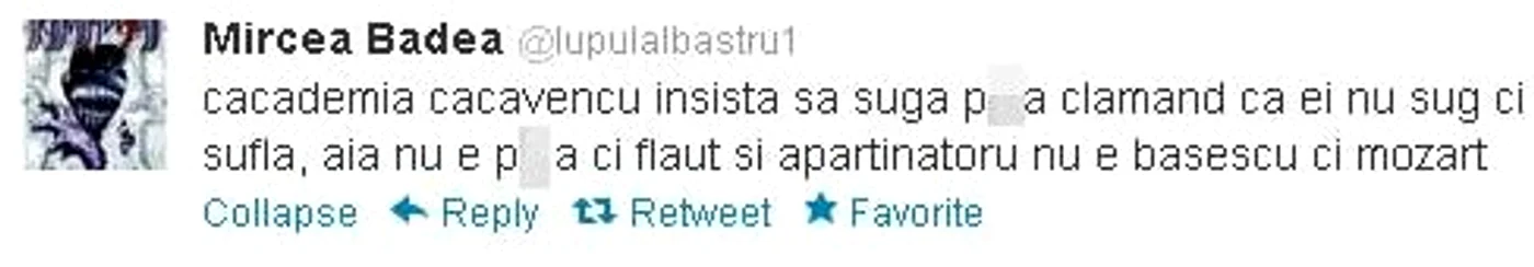 Mircea Badea Twitter