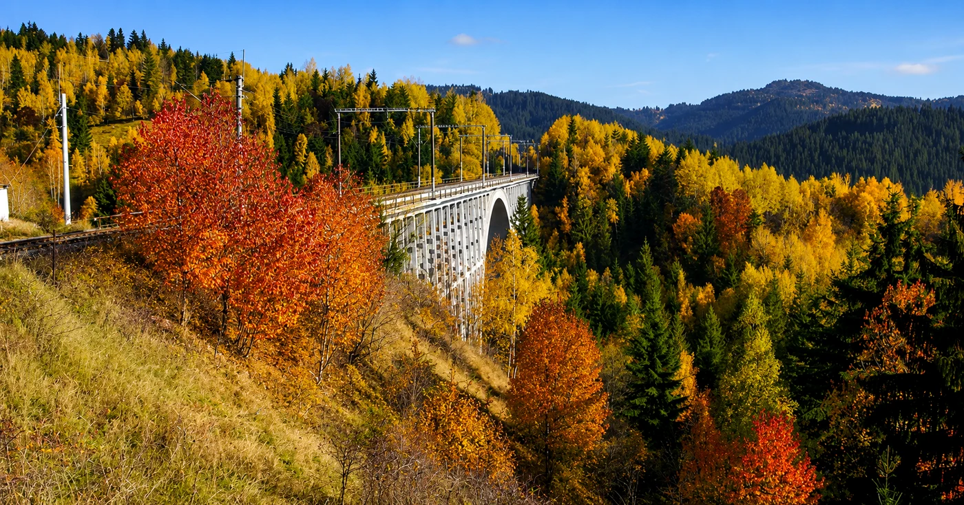  Viaductul Caracău / foto: captura video