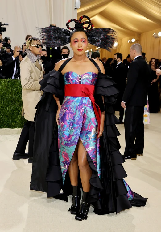 
    Naomi Osaka a afișat o ținută de inspirație japonezo-haitiană la Met Gala 2021foto: Getty Images  