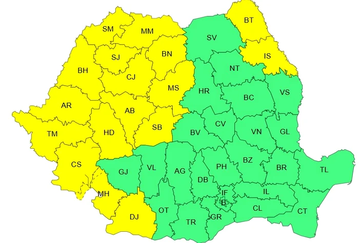 Codul galben de caniculă s-a extins. Foto: ANM