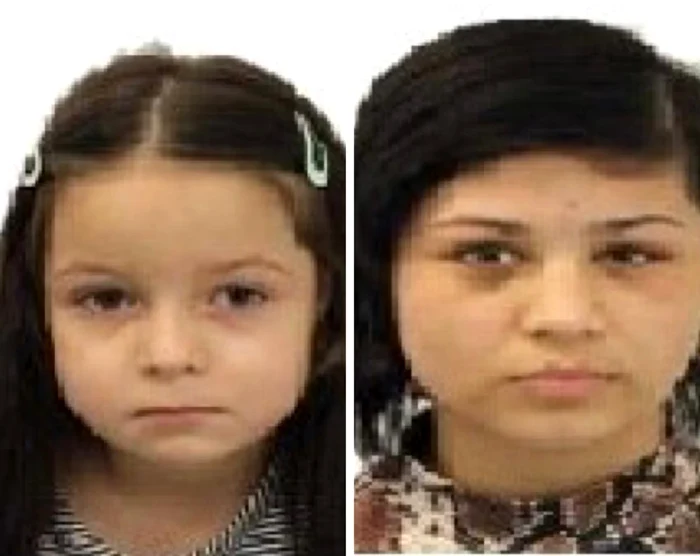 Cele două surori, de 4 şi 14 ani, s-ar putea îndrepta spre Făgăraş. Foto Poliţia Romană