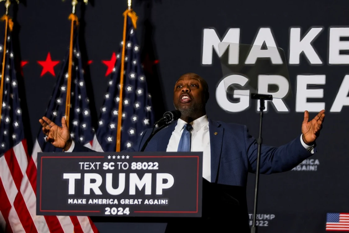 Senatorul de Carolina de Sud Tim Scott e un mare susținător al lui Trump FOTO EPA-EFE
