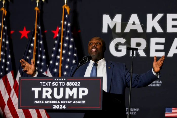 Senatorul de Carolina de Sud Tim Scott e un mare susținător al lui Trump FOTO EPA-EFE