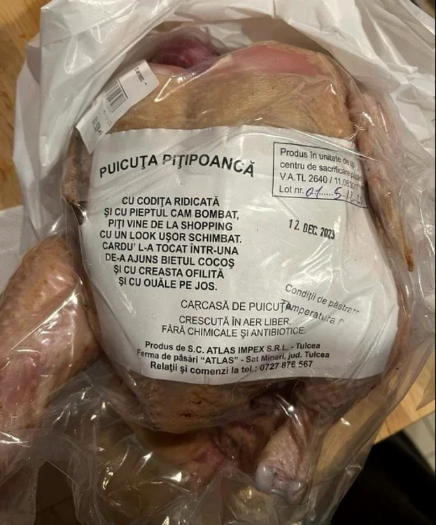Puicuța Pițipoancă de la ferma de pui din Mineri - Tulcea SURSA Facebook Silvia Palașcă
