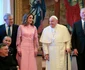 Regina Rania și Papa Francisc la Summitul mondial privind drepturile copilului de la Vatican. FOTO: Casa Regală hașemită