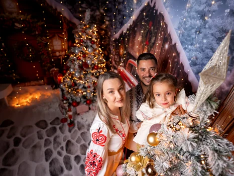 Familia Lovin, ședință foto de Crăciun