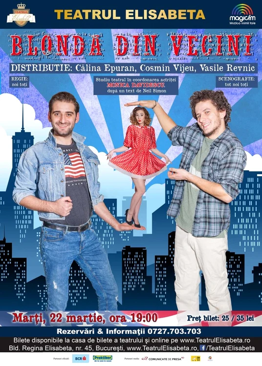 Piesa coordonată de Monica Davidescu are premiera marţi, la Teatrul Elisabeta