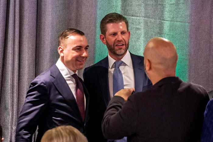Bogdan Ivan, alături de Eric Trump. FOTO: Bogdan Ivan