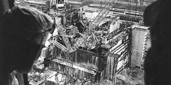 Centrala de la Cernobîl, după dezastrul nuclear din 1986