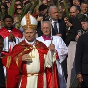 Papa Leon prima slujba de Florii captura video Vatican News jpg