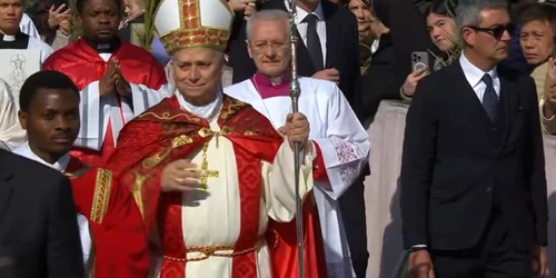 Papa Leon prima slujba de Florii captura video Vatican News jpg