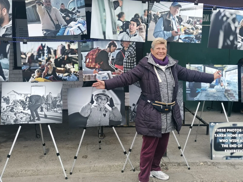 O sârboaică bucuroasă FOTO Ștefan Both
