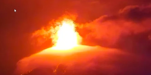 eruptie Fuego Guatemala captură video gif jpg