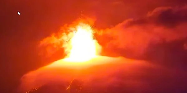 eruptie Fuego Guatemala captură video gif jpg
