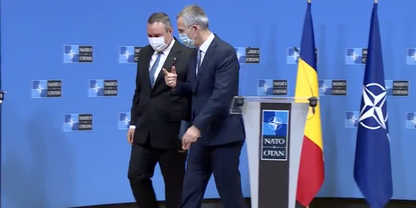 Nicolae Ciucă si Jens Stoltenberg foto captura