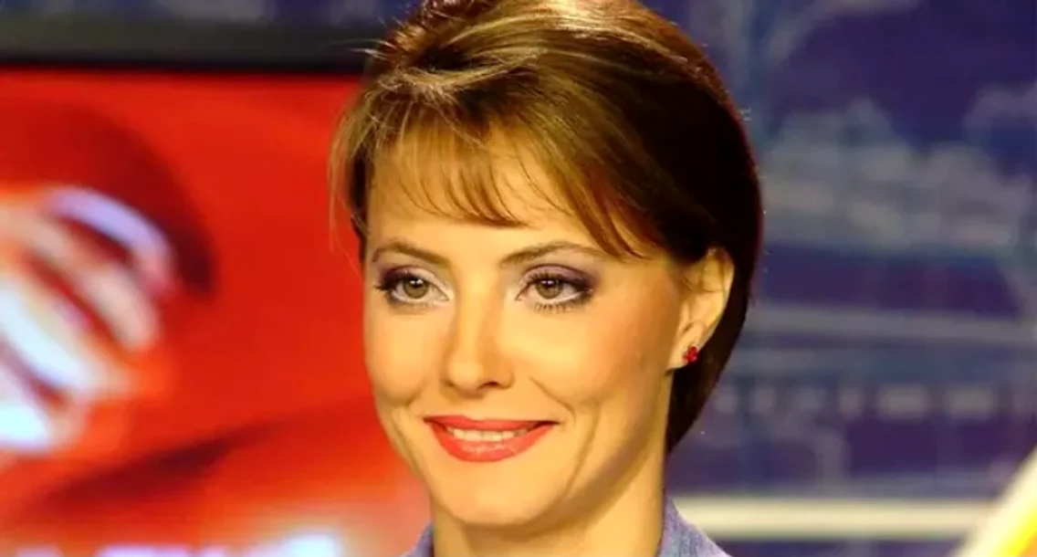Diana Lăscărescu a prezentat jurnalul de știri la TVR foto: Facebook 