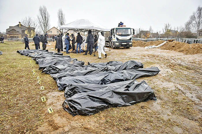 Rusia a negat că ar fi vizat civili sau că ar fi fost implicată în crime de război. Foto: EPA - EFE
