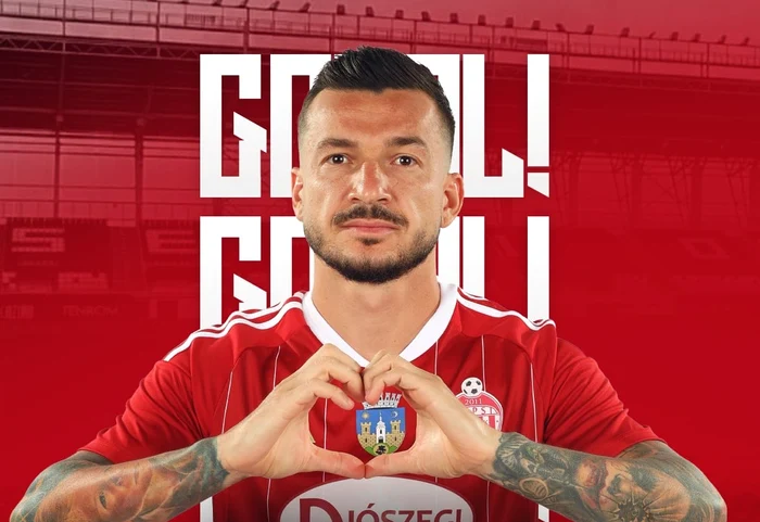 Cosmin Matei a marcat unicul golul al meciului Foto: Sepsi OSK