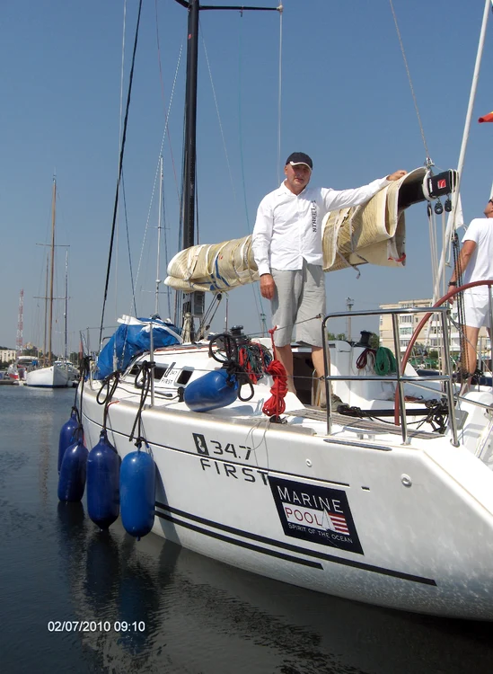 Sorin Drugan, skipperul de pe velierul Life - model Beneteau First 34.7