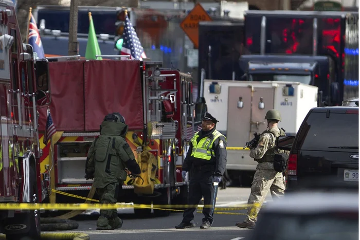 Imagine de la atentatul terorist din Boston FOTO AFP