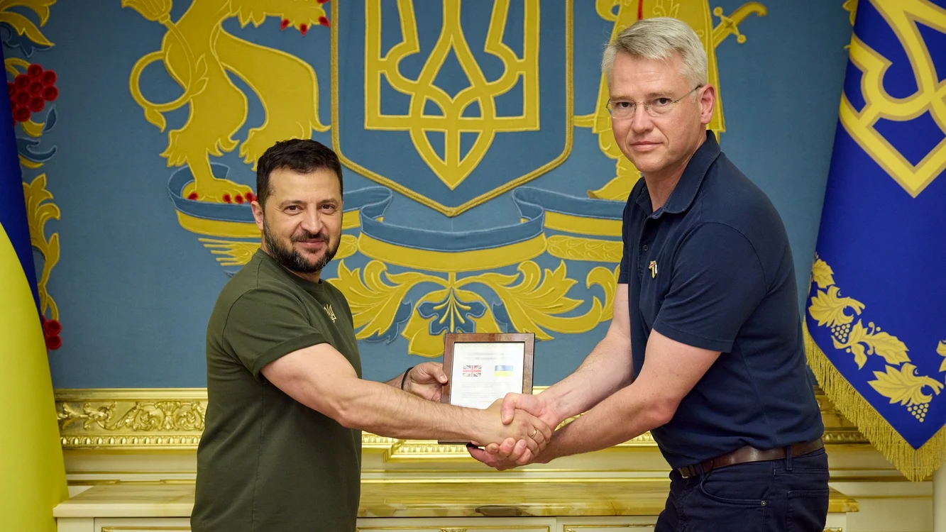 Volodimir Zelenski și directorul executiv al BAE