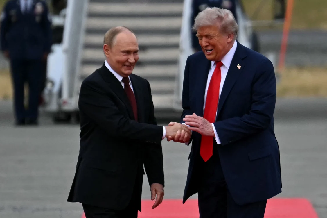Donald Trump și Vladimir Putin, în Alaska. FOTO AFP