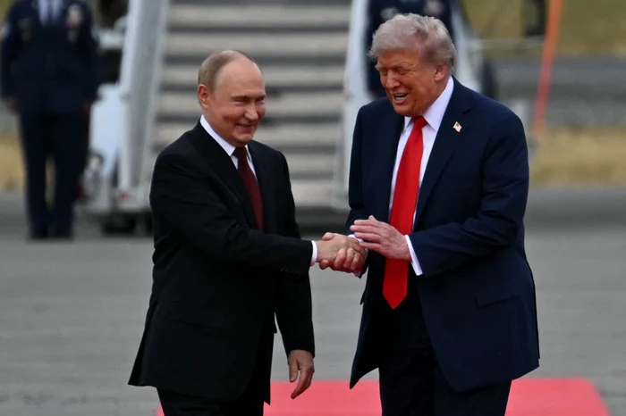 Vladimir Putin și DOnald Trump, întîlnire în Alaska/FOTO:AFP