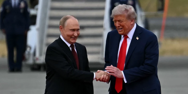 Donald Trump și Putin în Alaska FOTO AFP