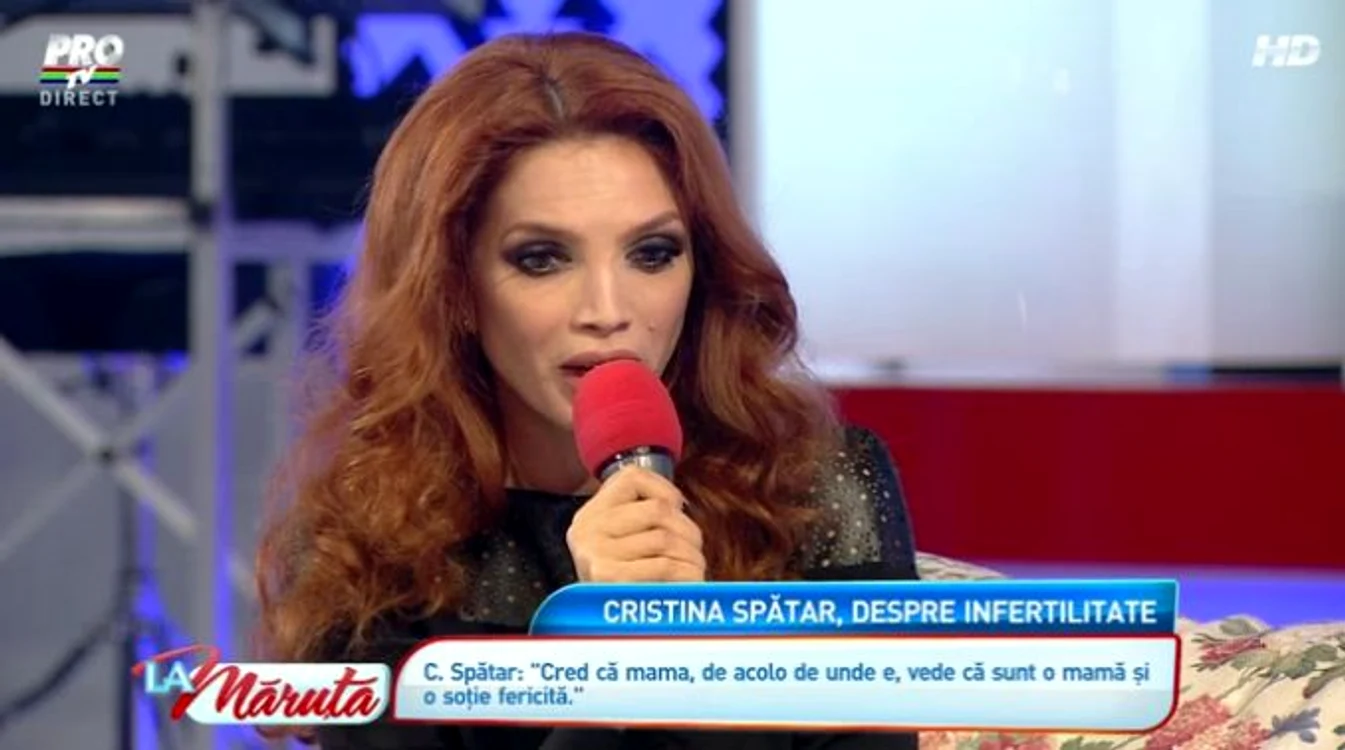Cristina Spătar, cu ochii în lacrimi