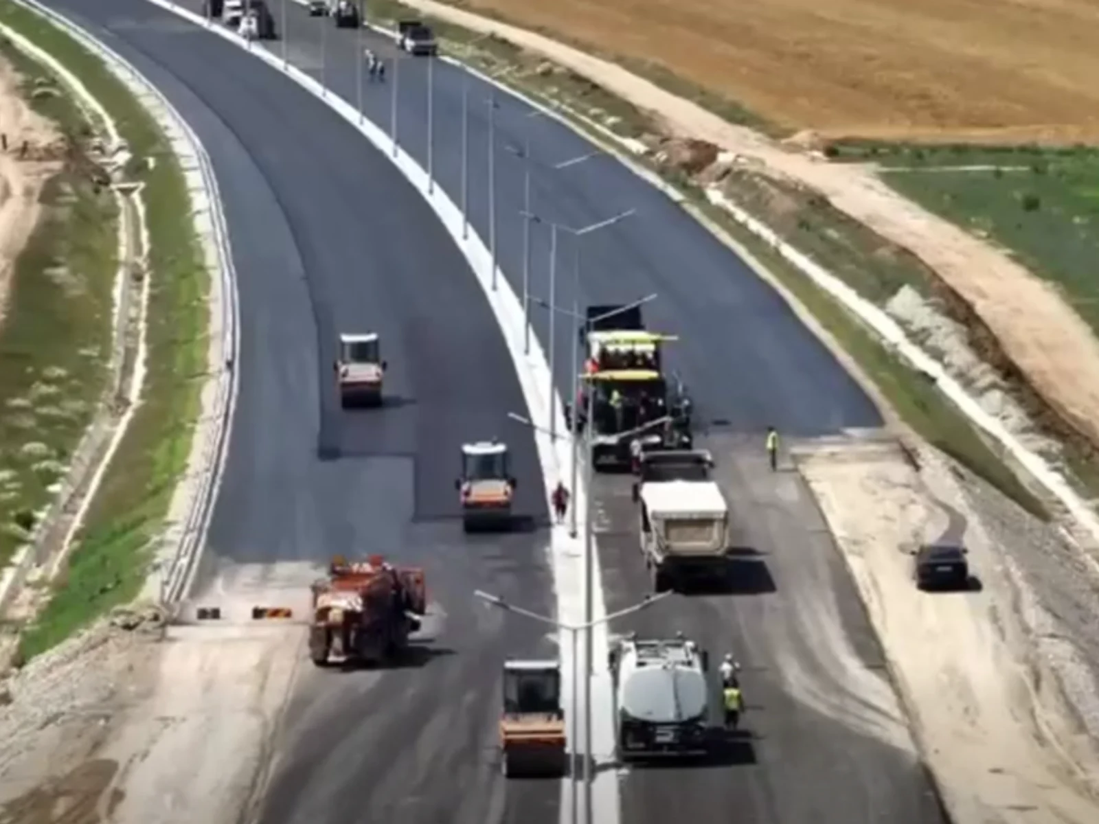 Stadiul lucrărilor pe A0 Nord, lotul Afumați - Pantelimon. CNAIR cere constructorului chinez să mobilizeze mai mulți muncitori