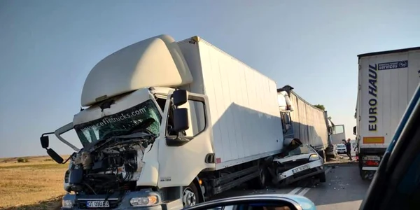 accident pe E 574 în olt - 15 septembrie 2021