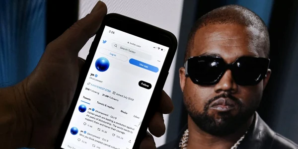 Kanye West, postare antisemită pe Twitter FOTO AFP 