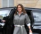 Regina Rania pe tocuri la Palatul Elysee.