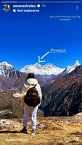 Sorana Cîrstea în vacanță în munții Himalaya foto Instagram