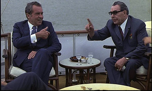 Richard M Nixon and Leonid Brezhnev 1973 jpg
