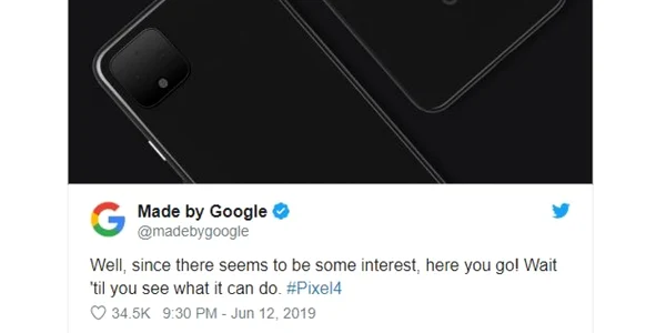Google Pixel 4  captura Twitter