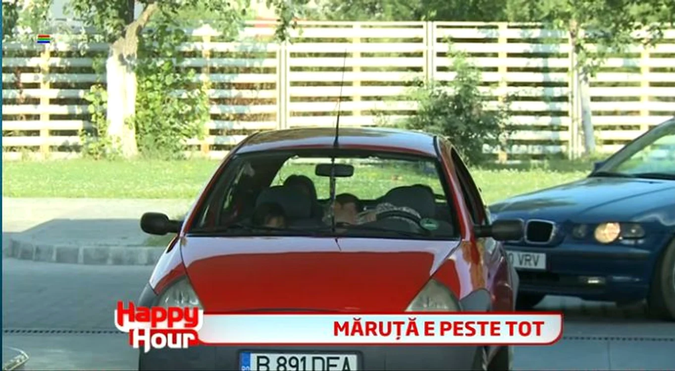 Măruţă s-a amuzat teribil pe seama noii maşini ai lui Adrian Minune (captură: PRO TV)