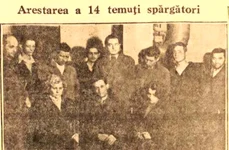 Banda lui „Țignitu”, arestată. Fotografie publicată de ziarul „Universul” din 28 martie 1945