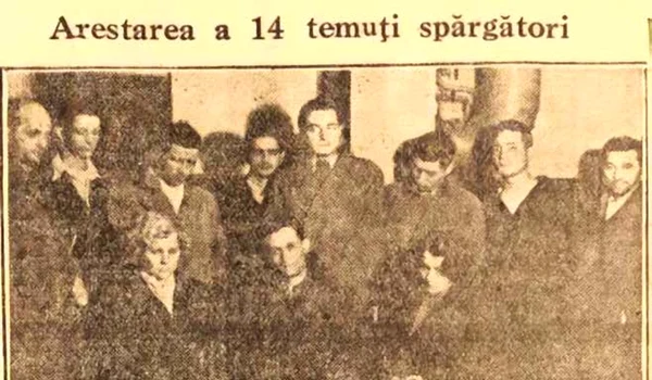 Banda lui „Țignitu”, arestată. Fotografie publicată de ziarul „Universul” din 28 martie 1945