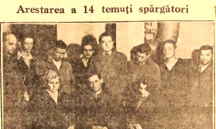 Banda lui „Țignitu”, arestată. Fotografie publicată de ziarul „Universul” din 28 martie 1945